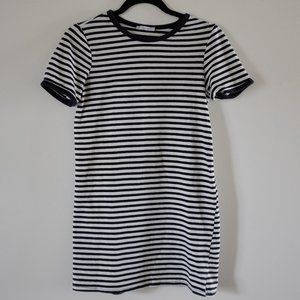 Navy / White Stripe T-shirt Dress Small
